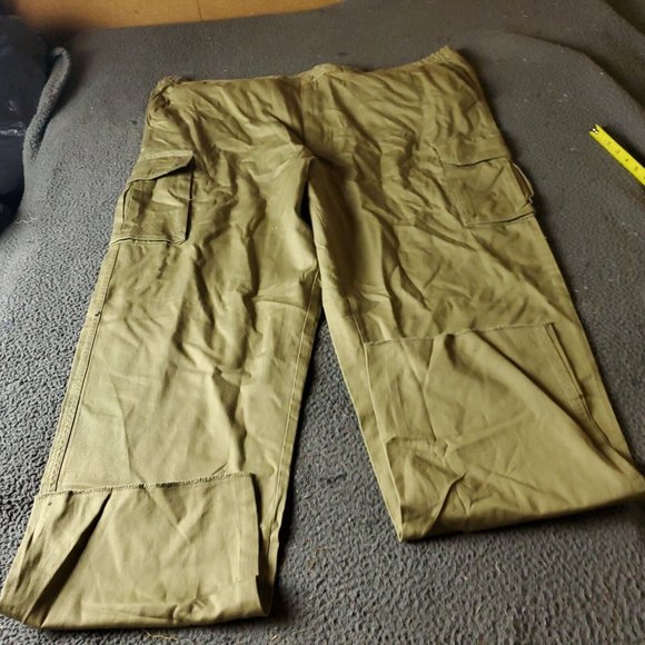 Boulder Creek Trading Pants Big Tall Mens Size 54 38L Beige Cotton Chino Khaki - Picture 1 of 7